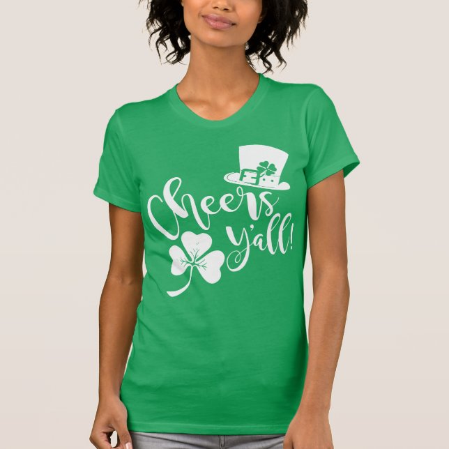 Cheers Y'all | St. Patricks Day Party irisch T-Shirt (Vorderseite)