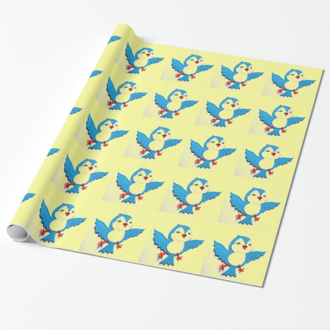 Cheery Bird Geschenkpapier (Ungerollt)
