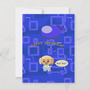 Cheery Cartoon Character Happy Birthday Postcard Postkarte