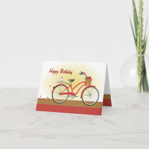 Cheery Cherry Bicycle Karte