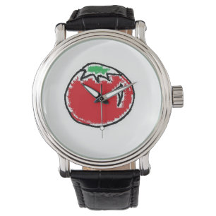 Cheery Cherry Tomato Cartoon Armbanduhr