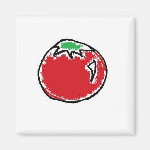Cheery Cherry Tomato Cartoon Magnet