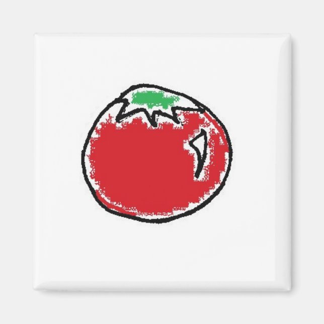Cheery Cherry Tomato Cartoon Magnet (Vorne)