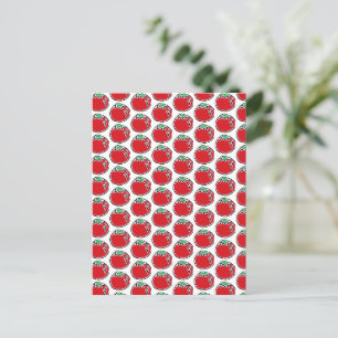 Cheery Cherry Tomato Cartoon Postkarte