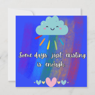 Cheery Cloud möchte, dass du weißt, dass du genug Feiertagskarte