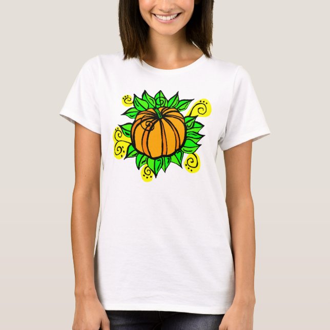 Cheery Harvest Pumpkin T-Shirt (Vorderseite)