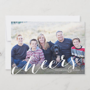 Cheery Sparkler Holiday Foto Card Feiertagskarte