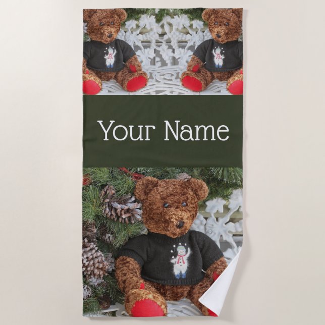 Cheery Teddy Strandtuch (Vorderseite)