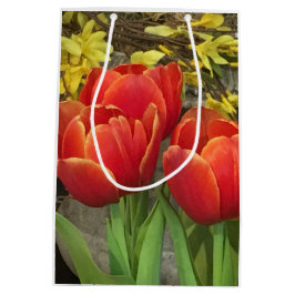 Cheery Tulips Mittlere Geschenktüte