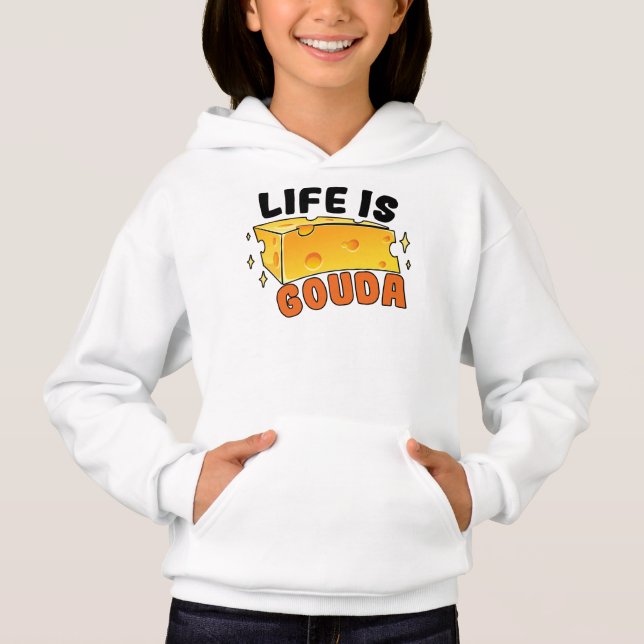 Cheese Fan Cheese Cheese Cheese Lover Gouda Hard C Hoodie (Vorderseite)