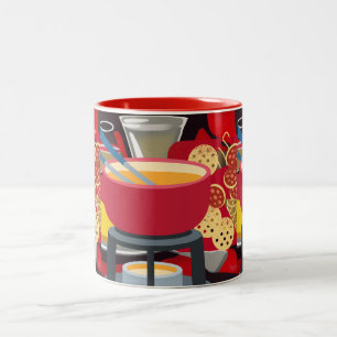Cheese Fondue Zweifarbige Tasse