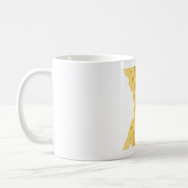 Cheese Letter X Typography Kaffeetasse (Links)