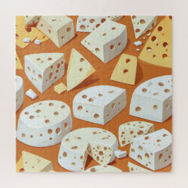 Cheese Pieces With Natural Holes Cute Pattern  Puzzle