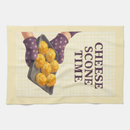 Cheese Scone Tea Towel Cottagecore Kitchen Gift Geschirrtuch
