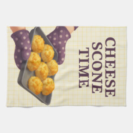 Cheese Scone Time — Kitchen Tea Towel Geschirrtuch