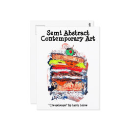 Cheeseburger #170229 postkarte