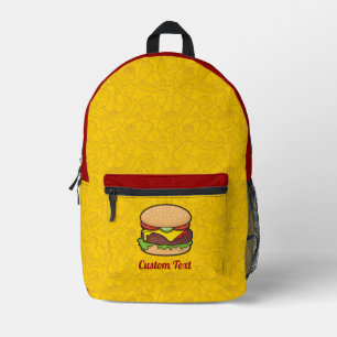 Cheeseburger Bedruckter Rucksack