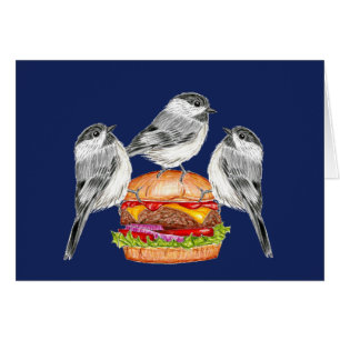 Cheeseburger Bird Tahoe Mountain Chickadee