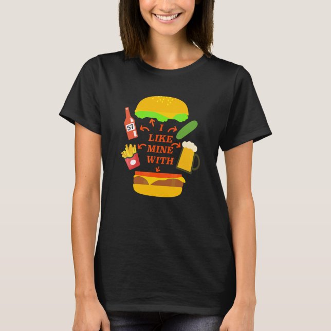 Cheeseburger-Buffet-Paradies Konzert T-Shirt (Vorderseite)