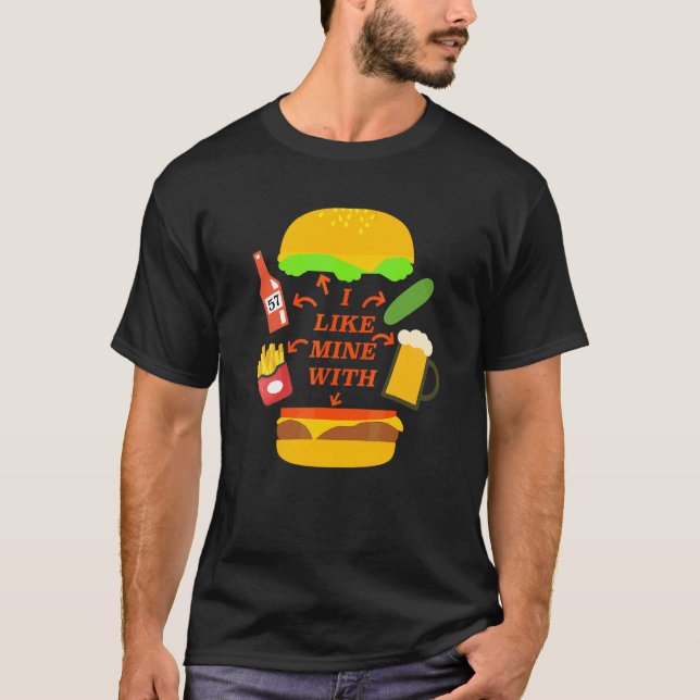 Cheeseburger-Buffet-Paradies Konzert T-Shirt (Vorderseite)
