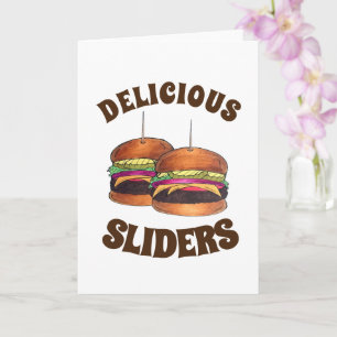 Cheeseburger Burger Hamburger Slider Bar Food Karte
