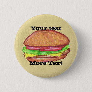 Cheeseburger Button