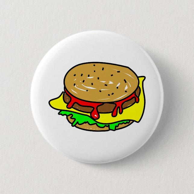 Cheeseburger Button (Vorderseite)