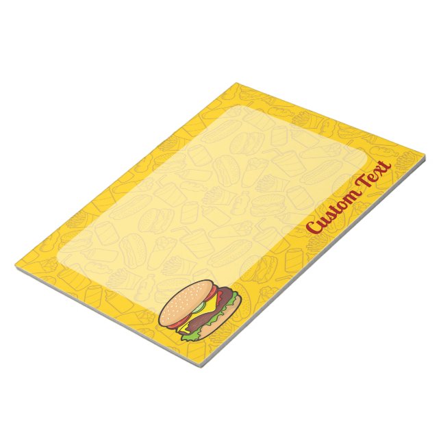 Cheeseburger Editor Notizblock (angewinkelt)
