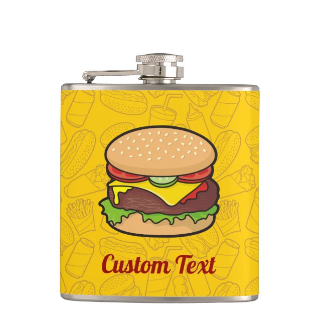 Cheeseburger Flask Flachmann (Vorderseite)