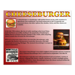 Cheeseburger Fotodruck