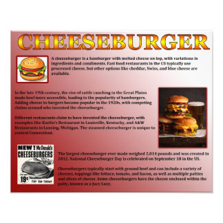 Cheeseburger Fotodruck