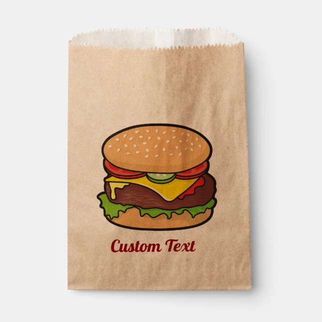 Cheeseburger Fvor Bag Geschenktütchen (Vorderseite)