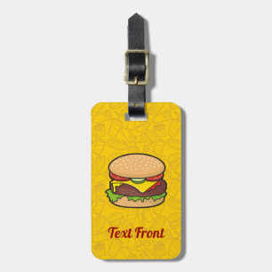 Cheeseburger Gepäckmarke Gepäckanhänger