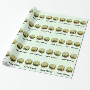 Cheeseburger Geschenkpapier