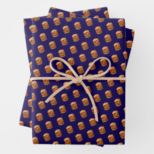Cheeseburger Geschenkpapier Set
