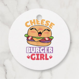 Cheeseburger Girl, Hamburger Women und Cheesebdres Geschenkanhänger