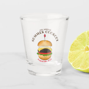Cheeseburger Hamburger Burger Picnic Barbecue GRIL Schnapsglas