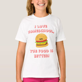 Cheeseburger Homeschool Spaß T-Shirt