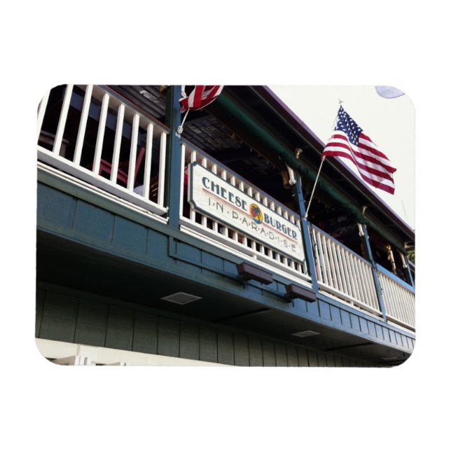 Cheeseburger im Paradies, Lahaina, Maui, Hawaii Magnet (Horizontal)