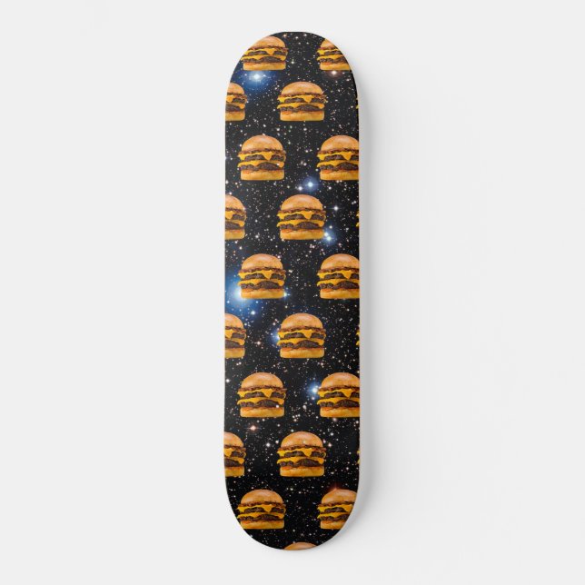 Cheeseburger im Raum Skateboard (Vorderseite)