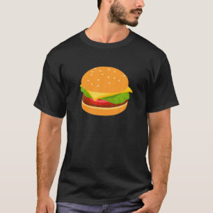 Cheeseburger Inspiriert Burger Emoticon Fast T-Shirt