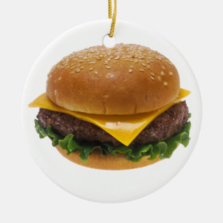 Cheeseburger Keramikornament