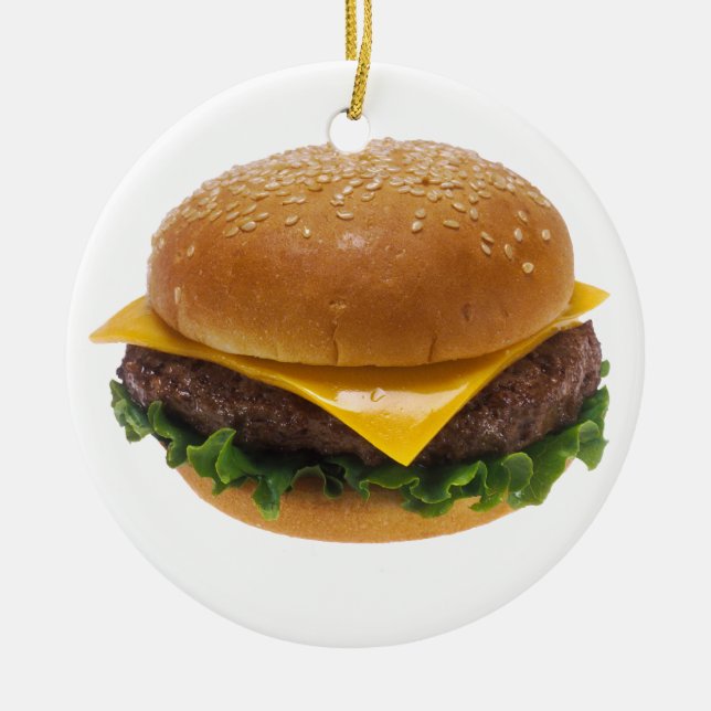 Cheeseburger Keramikornament (Vorne)