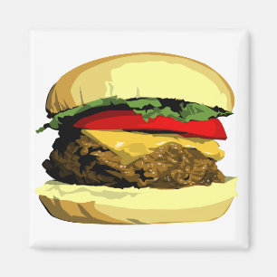 Cheeseburger-Magnet Magnet