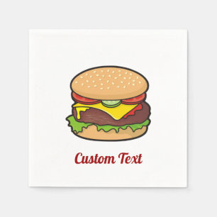 Cheeseburger Napkins Serviette