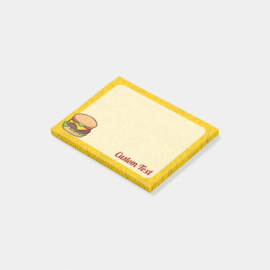Cheeseburger Post-it Klebezettel