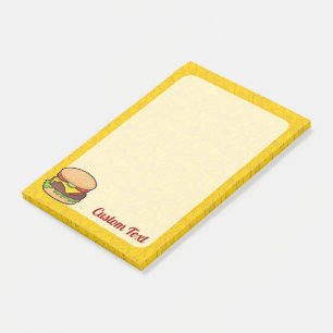 Cheeseburger Post-it Klebezettel