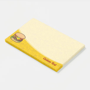 Cheeseburger Post-it Klebezettel