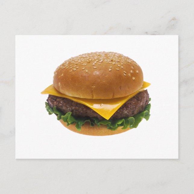 Cheeseburger Postkarte (Vorderseite)