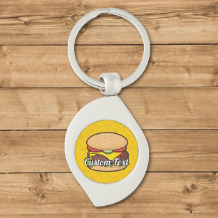 Cheeseburger Schlüsselanhänger